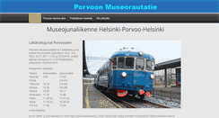 Desktop Screenshot of porvoonmuseorautatie.fi