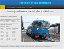 Tablet Screenshot of porvoonmuseorautatie.fi